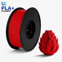 Filamen PLA+ Rendah Bau 1.75mm 1KG Gulungan Diameter Presisi Ekstrusi Halus untuk Pencetakan Printer 3D FDM