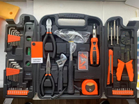 Kit d'outils ménagers Elehand 129 pièces, kit de réparation automobile, ensemble d'outils de réparation domestique, assortiment complet d'outils pour l'entretien des voitures