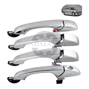 Poignées de porte extérieures chromées 4589009AH 5065801AG 5065800AG pour 2005-2010 <span class=keywords><strong>Chrysler</strong></span> 300 <span class=keywords><strong>300C</strong></span> <span class=keywords><strong>Dodge</strong></span> <span class=keywords><strong>Magnum</strong></span> poignée extérieure extérieure - Product Image 1