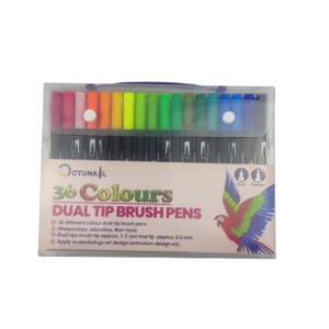 Super Brand 120 colores Fineliners Art Markers Dual Tip Brush Pen para adultos y niños para venta al por mayor - Product Image 3