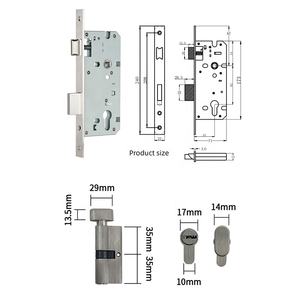 Xjjj K4585 एंटी-चोरी डोर लॉक सिलेंडर सेट जस्ता फिनिश कुंजी अनलॉक आसान स्थापना विभिन्न सिलेंडर आकार (70 मिमी) - Product Image 5