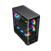 Boîtier de PC de jeu AntarcChill avec panneau latéral en verre incurvé haut de gamme, épaisseur 0,6 mm, best-seller