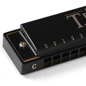 Ventas directas de fábrica Cuerpo de aluminio de 24 agujeros C-Major Diatonic Eco-Friendly Gold Finish Harmonica para estudiantes Principiantes Adultos - Product Image 3