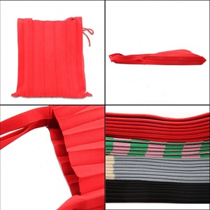 Sac à provisions en coton et lin de style Ins sac à main à bandoulière en laine tricoté de couleur comptoir pliable pour femmes - Product Image 2