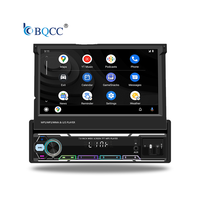 Autoradio universel BQCC 1DIN 7 pouces avec écran tactile, CarPlay, Mirror Link, RGB, USB, FM, commande au volant, aide au recul