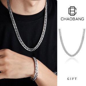 Collar de Acero de Titanio Encriptado, Pulsera de Acero de Titanio Estilo Hip <span class=keywords><strong>Hop</strong></span>, Moda Masculina que No se Desvanece, Venta al por Mayor de Fabricante, Personalizado - Product Image 2