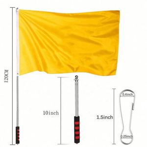 Nuevo Producto al por Mayor, Asta de Bandera Telescópica Retráctil de Acero Inoxidable de Alta Calidad para Publicidad Deportiva y Guías Turísticos - Product Image 6