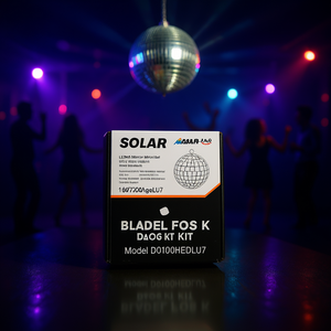 Kit moteur pour boule miroir LED RGBW solaire D0100HEDLU7, éclairage de fête disco, décoration - Product Image 2