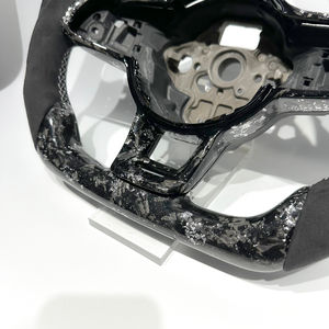 Volant sport en fibre de carbone forgée argentée <span class=keywords><strong>Alcantara</strong></span> pour Volkswagen MK7 MK6 MK5 <span class=keywords><strong>Golf</strong></span> R GTI GTS GTD GTI <span class=keywords><strong>Golf</strong></span> <span class=keywords><strong>7</strong></span> <span class=keywords><strong>Golf</strong></span> - Product Image 4