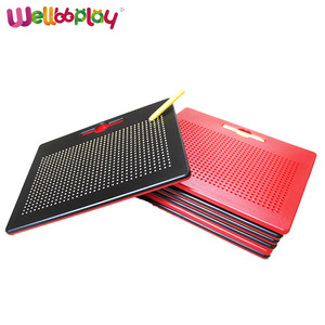 Tableau magnétique Wellbbplay et ensemble de blocs en plastique éducatifs DIY pour enfants 3+ <span class=keywords><strong>Magpad</strong></span> d'apprentissage - Product Image 5