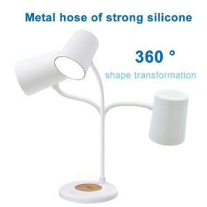 New Wireless Charging Led Desk Lamp Eyes Protection Table Lamp with bluetooth Speaker <b>Touch</b> Dimmable Reading Night <b>Lights</b> - Product Image 6