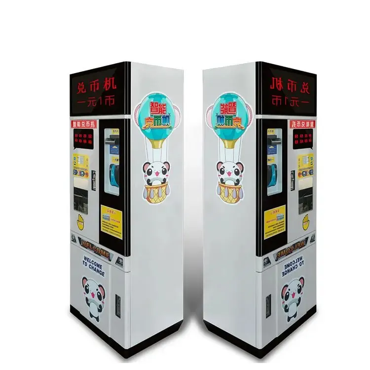 Venta caliente máquina expendedora de cambio de moneda/cambiador de fichas máquina expendedora de cambio de monedas