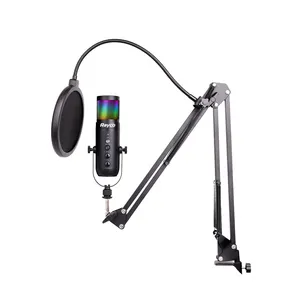 Oem 2022 chuyên nghiệp RGB USB chơi game Condenser Microphone kim loại cho Máy Tính Xách Tay <span class=keywords><strong>PC</strong></span> & <span class=keywords><strong>Youtube</strong></span> ghi âm phòng thu - Product Image 1