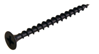 Vis à bois à filetage grossier 3,5x32mm, fabricant de vis à tête trompette 6x1 1/4, phosphatées noires
