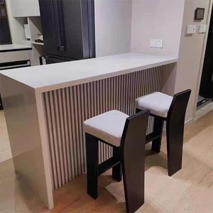 Solid Wood Bar <b>Stool</b> With Upholstered <b>Seat</b> And Backrest For Kitchen Island Or Bar Area - Product Image 2