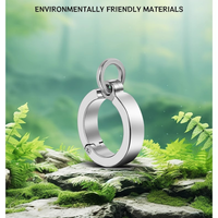 Anneaux de pattes pour oiseaux en acier inoxydable 316L écologiques de luxe, gravés au laser, fournitures pour oiseaux