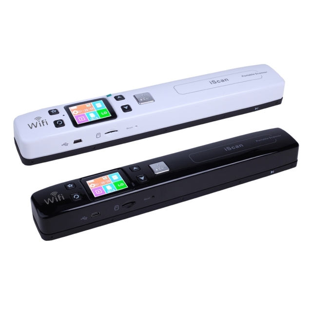 IScan02 WiFi Double Roller Mobile Document Portable Handheld Scanner with LED Display Support 1050DPI 600DPI 300DPI PDF JPG TF