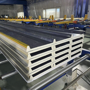 แผงฉนวนกันความร้อน PU สำหรับตกแต่งภายในโรงแรมแผงเหล็กแซนวิชฉนวนกันเสียงทนไฟ - Product Image 3
