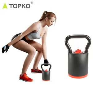 Topko Wholesale Professional Home Use Competition 12kg Adjustable Kettlebell Gym Equipment Iron Kettlebell Weights