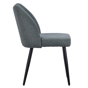 Échantillon Gratuit Prix Abordables Dernier Cri Chaises de Salle à Manger Scandinaves Modernes de Designer Style Italien <span class=keywords><strong>en</strong></span> <span class=keywords><strong>Tissu</strong></span> avec Assise Courbe - Product Image 3