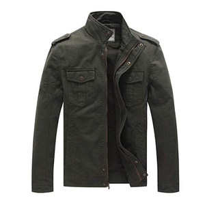 <strong>Men</strong> Cotton Casual Fall Slim Fit Coat Bomber <strong>Cargo</strong> Wind Breaker <strong>Jacket</strong> WORK WEAR UNIFORM <strong>JACKET</strong> with Custom Design Style Fabric - Product Image 1