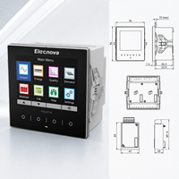 Analizador de Calidad de Energía del Circuito Principal para Centros de Datos, Clase 0.2, Modbus TCP, BACnet, Monitoreo de Descargas de Voltaje Transitorias, Medidor de Panel Trifásico