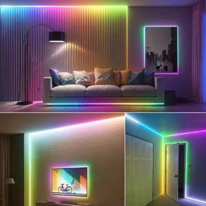 Комплект светодиодной RGB-ленты 24В - меняющая цвет лента Dreamcolor с контроллером и блоком питания для декора дома и вечеринок - Product Image 6