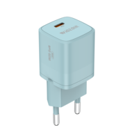 Pengisi Daya Cepat PD 25W Kompak & Bertenaga, Adaptor Dinding USB-C untuk Perangkat iPhone Tipe-C, Arus Keluaran 1A untuk Penggunaan di Rumah & Kantor
