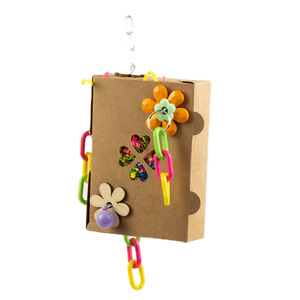 Duurzame Vogels Speelgoed Rotan Papegaaien Duiven Grappige Ring Bell Speelgoed Fancy Papier Opknoping Vogel Speelgoed - Product Image 3
