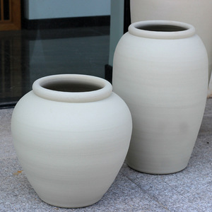 Grand vase au sol Article décoratif en céramique <span class=keywords><strong>Pot</strong></span> en argile nordique pour la décoration d'arrangement de fleurs à la maison Style chinois simple - Product Image 5