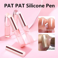 Stylo de mélange pour dégradé de vernis à ongles, pinceau à poudre à pointe en silicone, tampon de gaufrage, outil multifonctionnel pour estomper les couleurs des ongles