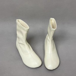 Version en stock ~ Nouvelles bottes d'équitation tendance pour femme, collection automne-hiver 2025, blanches, à talon compensé invisible, bout rond, extensibles, de haute qualité - Product Image 1