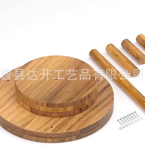 Organizador de Escritorio Redondo de Madera de Múltiples Niveles, Organizador de Oficina para Ordenar el Escritorio con Diseño Independiente - Product Image 5