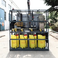 Système de recyclage des usines de traitement des eaux usées, pour les déchets domestiques et industriels, eau noire/grise