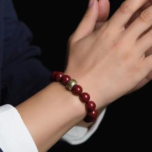 天然 辰砂 ビーズ ブレスレット 十二支 守護神 お守り 男女兼用 開運 リスト ジュエリー - Product Image 3