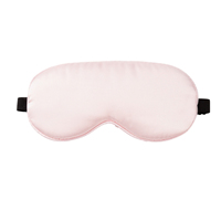 Penutup Mata Satin Lembut dengan Tali Elastis, Penutup Mata Malam Hari, Penutup Mata Sutra Satin, Masker Tidur untuk Kantor dan Perjalanan