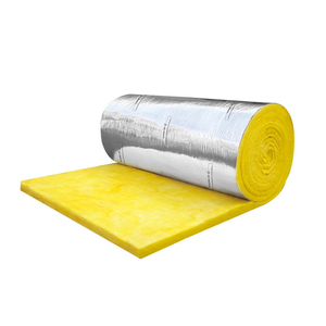 Funas techo y pared aislamiento térmico 50mm espesor papel de aluminio fibra de vidrio aislamiento rollo lana de vidrio precio