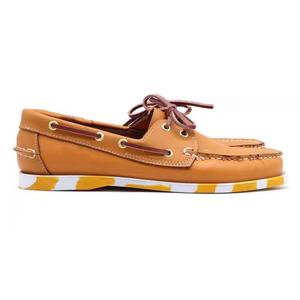 Mocassini da <span class=keywords><strong>Uomo</strong></span> di Design Gialli in Pelle Leggeri Antiscivolo, Stile Barefoot, Invernali a Taglio Alto, Tipo <span class=keywords><strong>Scarpe</strong></span> da Barca per Tutte le Stagioni - Product Image 3