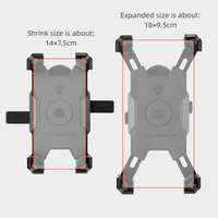 Support de téléphone pour moto, vélo de route, vélo, scooter électrique, antivol, localisateur GPS Airtag, navigation, durable, léger, ABS