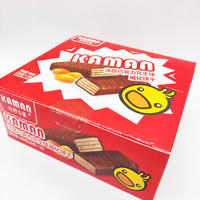 Snacks y Bebidas Exóticas al por Mayor a Buen Precio, Galletas de Oblea Cubiertas de Chocolate con Sabor a Cacahuete, 64g