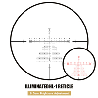 5-20x50 Zero Stop FFP Illuminé Étanche Haute Puissance Précision Longue Portée De Chasse