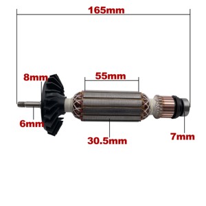 Rotor de Armadura AC220V-240V, Repuesto para <span class=keywords><strong>Amoladora</strong></span> Angular <span class=keywords><strong>BOSCH</strong></span> GWS900-100 GWS900-125 GWS9-<span class=keywords><strong>115</strong></span> GWS9-125 - Product Image 2
