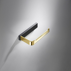 Porte-serviettes mural Go Far en cuivre noir et or, ensemble d'étagères pour salle de bain, rangement et organisation, capacité de charge de 5 kg - Product Image 3