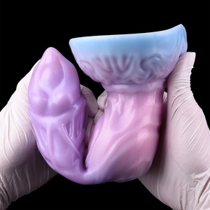 DL-B2008 Sugar Dream Inflatable <b>Dildo</b> with Side air Pump Animal Big Dog Knot <b>Dildo</b> Sex Toy Silicone Wearable Anal Plug for Adult - Product Image 4