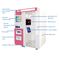 Cabina de Fotos Personalizada, Impresora de Fotos para Pasaporte, Máquina Expendedora, Software de Proveedor de Alta Tecnología Remoto, Logotipo, Máquina de Fotos