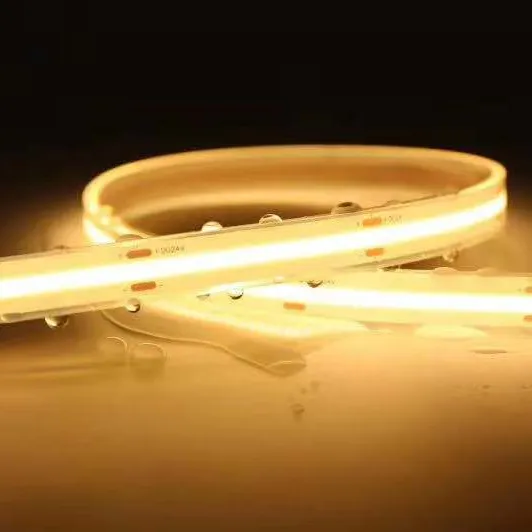 Led Strip Cahaya Cob Jual Panas dan Kepadatan Tinggi Tahan Air Batu IP20/66/67/68 DC24V DC12V Led Cob Strip