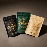Sachet Doypack en aluminium robuste 3,5g, en Mylar, anti-odeur, personnalisable, pour le stockage du tabac, vente en gros