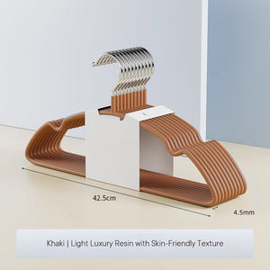 Cintre en plastique multifonction de haute qualité, cintre à linge premium avec crochet en métal, cintre en plastique antidérapant, utilisation dans la garde-robe - Product Image 6