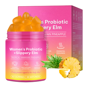 Gummies Probiotiques pour la Santé Vaginale : Soutient la Flore, Maintient l'Équilibre du pH, à l'Orme Rouge – Complément de Santé - Product Image 1