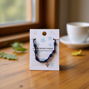 Bracciale Angelina con Perline in Acciaio Inossidabile, Motivo a Stella, Unisex, Regalo Casual, Gioiello - Product Image 2